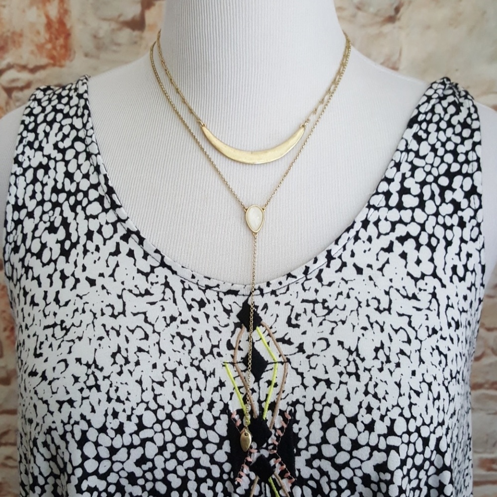 New Lucky Brand Layered Lariat Necklace